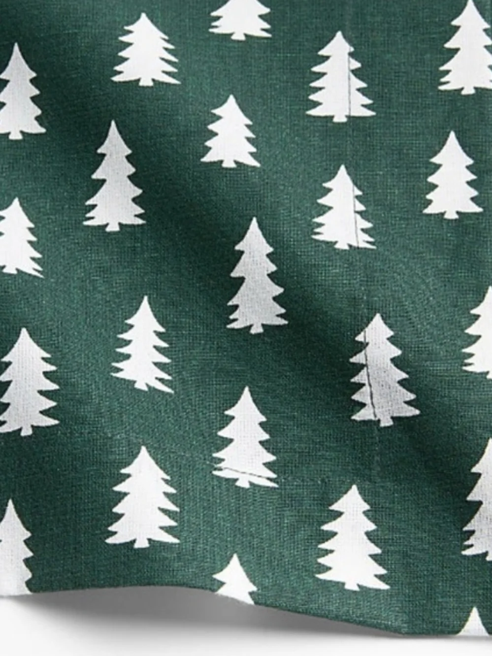 Crate & Barrel Green Trees Dinner Napkin, Set of 4